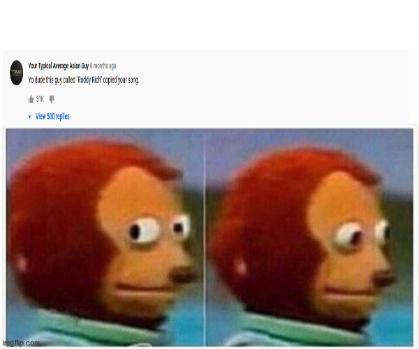read my comment if ydk whats going on | image tagged in memes,monkey puppet | made w/ Imgflip meme maker