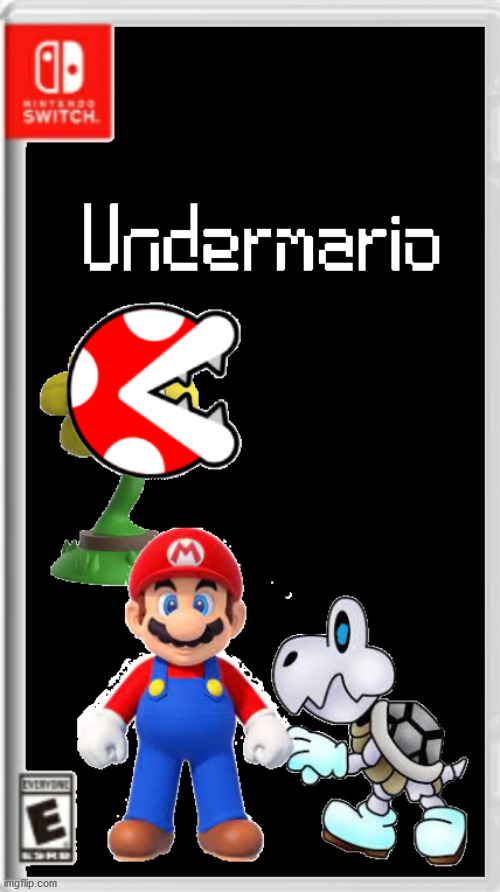 UnderMario | image tagged in games,undertale,mario,crossover,repost | made w/ Imgflip meme maker