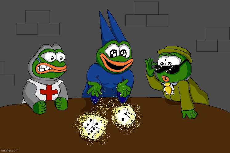 Pepes playing D&D. made this a while ago. | image tagged in pepe the frog,pepe,dungeons and dragons | made w/ Imgflip meme maker