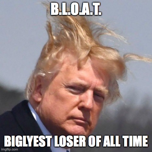 B.L.O.A.T. BIGLYEST LOSER OF ALL TIME | image tagged in individual-1,what nyers have always known,trumpery | made w/ Imgflip meme maker