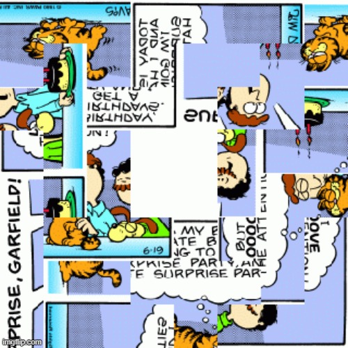 Print, Cut Out, and Solve | image tagged in comics/cartoons,garfield,confusing | made w/ Imgflip meme maker