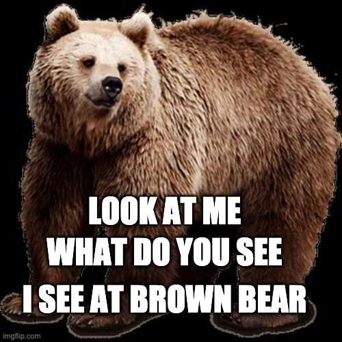 only ogs remember | LOOK AT ME; WHAT DO YOU SEE; I SEE AT BROWN BEAR | image tagged in brown bear | made w/ Imgflip meme maker