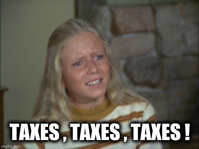 A really long broken record | TAXES , TAXES , TAXES ! | image tagged in marcia marcia marcia,russian bots,jack sparrow,paranoid parrot | made w/ Imgflip meme maker
