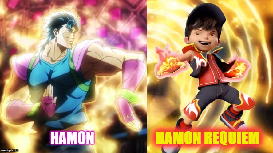 Hamon Requiem Ability | HAMON REQUIEM; HAMON | image tagged in jojo's bizarre adventure,hamon,phantom blood,memes,fun | made w/ Imgflip meme maker