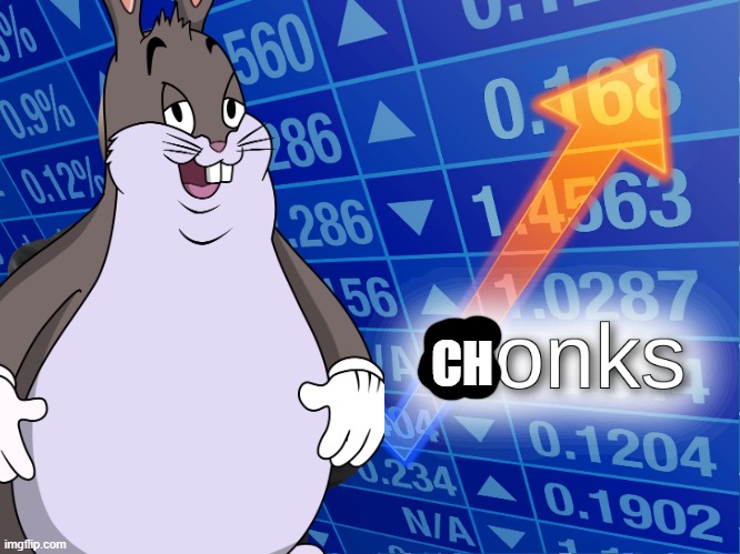 Chonks | CH | image tagged in big chungus,stonks | made w/ Imgflip meme maker