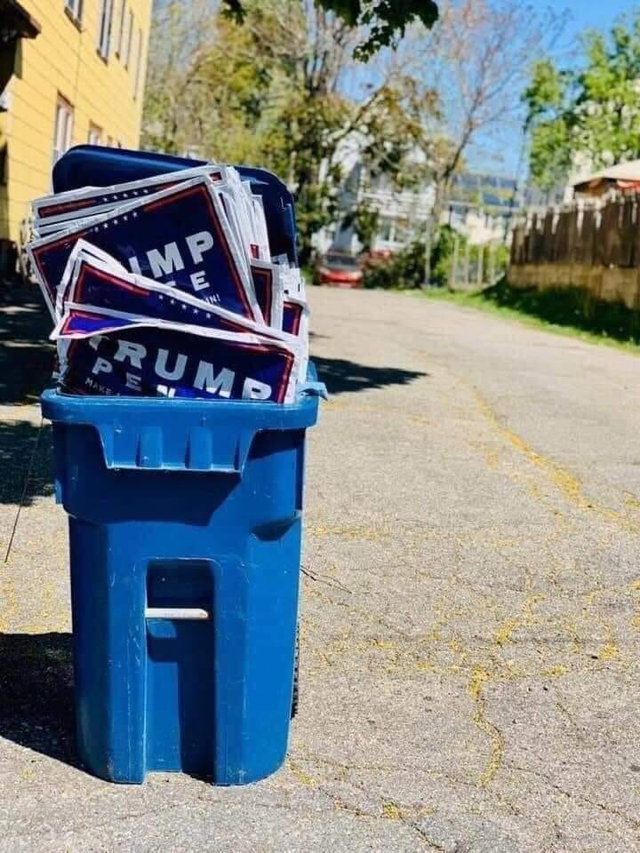 Trump trash Blank Meme Template