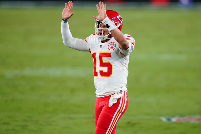 Mahomes High Fives Blank Meme Template