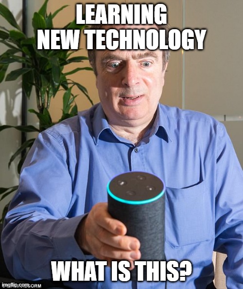 Old people - New Technology | LEARNING NEW TECHNOLOGY; WHAT IS THIS? | image tagged in old people - new technology | made w/ Imgflip meme maker
