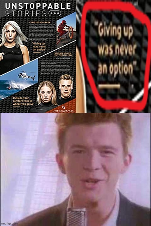 first meme | image tagged in rick roll | made w/ Imgflip meme maker