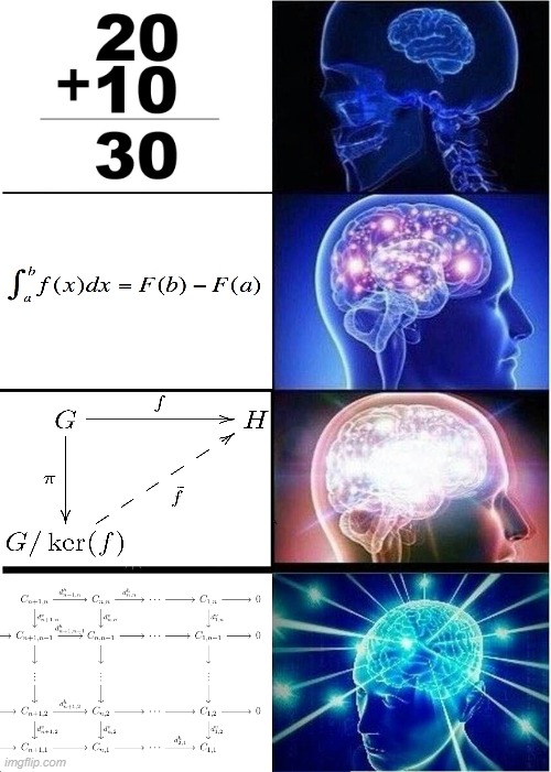 Mathematics | image tagged in memes,expanding brain | made w/ Imgflip meme maker