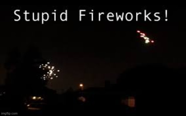Stupid Fire works | image tagged in stupid fire works | made w/ Imgflip meme maker