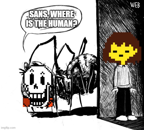 idk | SANS, WHERE IS THE HUMAN? | image tagged in jon where's my lasagna,undertale | made w/ Imgflip meme maker