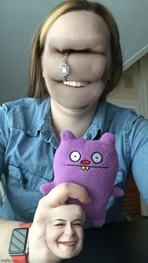 face swap gone horribly wrong XD | image tagged in face swap | made w/ Imgflip meme maker