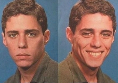 before and after smile Blank Meme Template