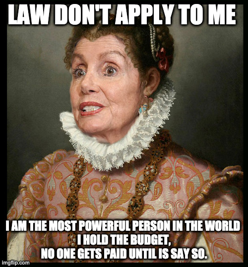 Most powerful person in the world | LAW DON'T APPLY TO ME; I AM THE MOST POWERFUL PERSON IN THE WORLD 
I HOLD THE BUDGET,
 NO ONE GETS PAID UNTIL IS SAY SO. | image tagged in nancy rules america,world,domonation,memes,funny,fry | made w/ Imgflip meme maker