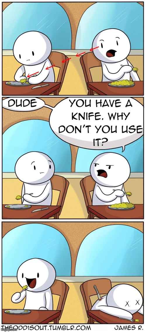 Haha | image tagged in theodd1sout,comics | made w/ Imgflip meme maker