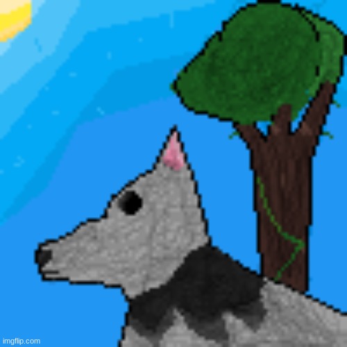 a dog I drew | image tagged in dog,pixel | made w/ Imgflip meme maker