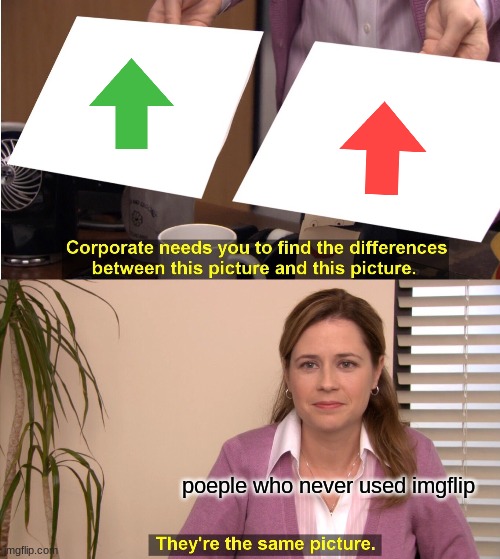 They're The Same Picture Meme | poeple who never used imgflip | image tagged in memes,they're the same picture | made w/ Imgflip meme maker