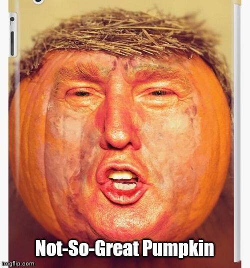 Trump Pumpkin | Not-So-Great Pumpkin | image tagged in trump pumpkin | made w/ Imgflip meme maker