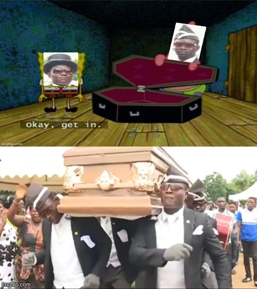 Crossover again! | image tagged in coffin dance | made w/ Imgflip meme maker