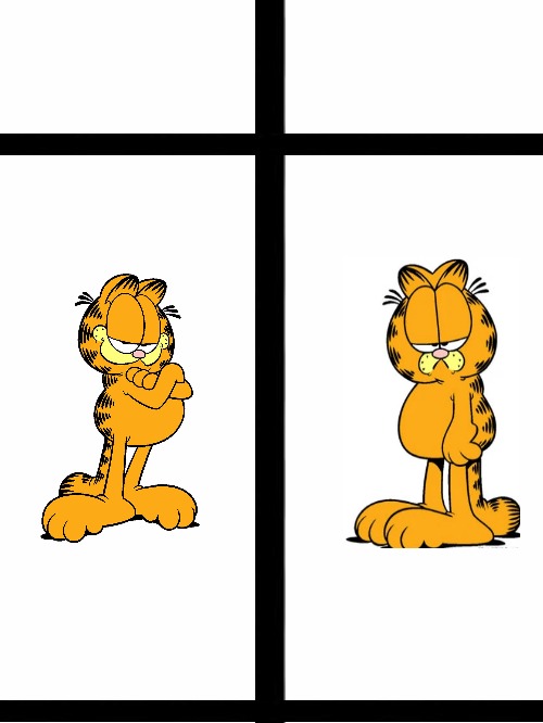 Garfield meme Blank Meme Template