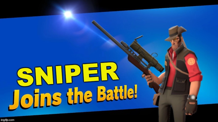 good day mate | SNIPER | image tagged in joins the battle,super smash bros,memes,tf2 | made w/ Imgflip meme maker