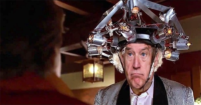 High Quality Back To The Future - Doc Brown's Mind Reading Machine Blank Meme Template