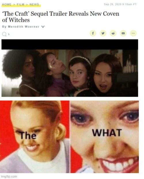 Craft What | image tagged in the what,witch,witches,memes,funny,90s | made w/ Imgflip meme maker