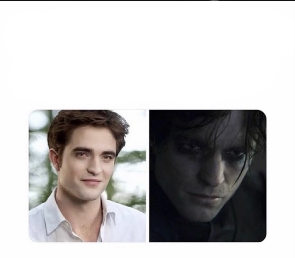 High Quality Robert Pattinson batman vs twilight Blank Meme Template