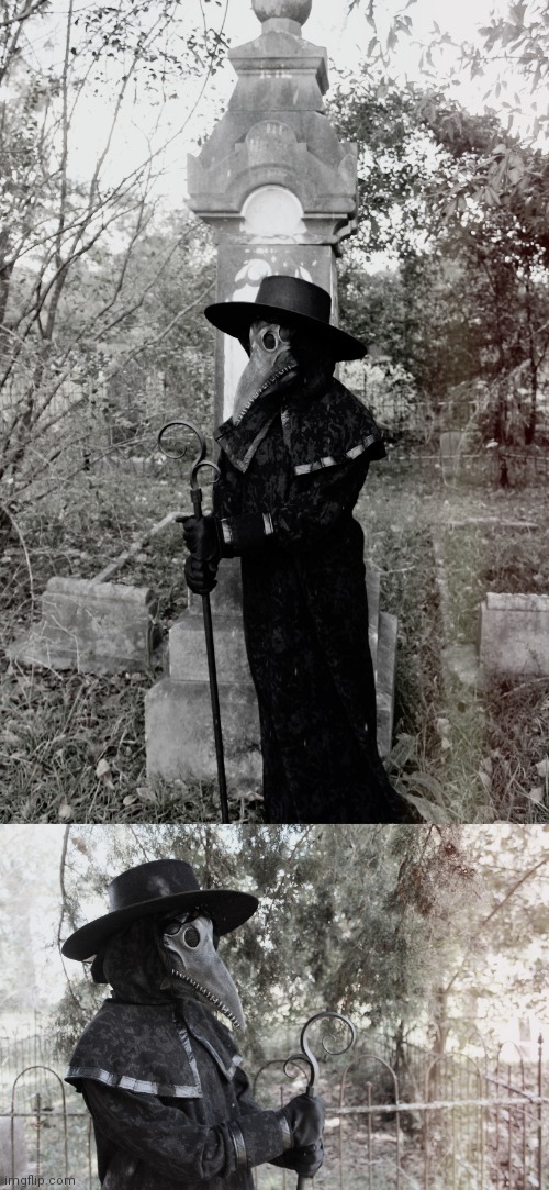 My halloween pictures for this year! Do you like it? | image tagged in graveyard,plague doctor,spoopy,spooky | made w/ Imgflip meme maker