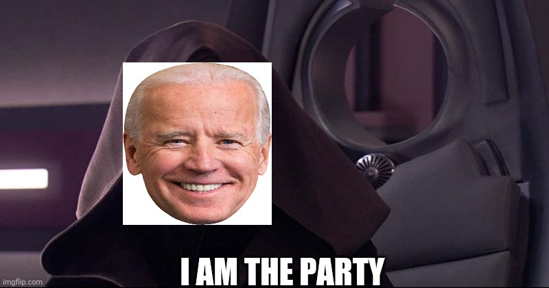 Joe Biden's Final Form | I AM THE PARTY | image tagged in presidential debate | made w/ Imgflip meme maker