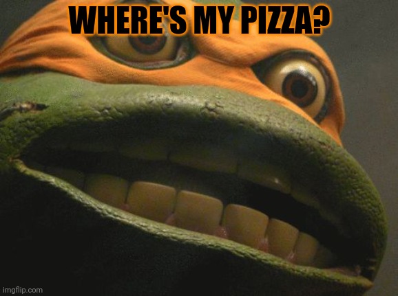 TMNT Mikey | WHERE'S MY PIZZA? | image tagged in tmnt mikey | made w/ Imgflip meme maker