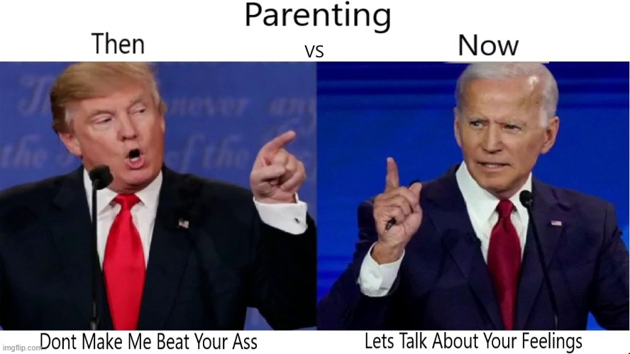 Country Ran Like Parenting | image tagged in parenting,donald trump,joe biden,trump,biden,presidential debate | made w/ Imgflip meme maker