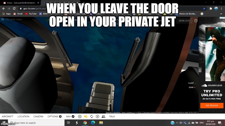 When you leave the door open | WHEN YOU LEAVE THE DOOR OPEN IN YOUR PRIVATE JET | image tagged in when you leave the door open | made w/ Imgflip meme maker