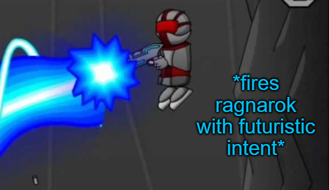 Fires ragnarok with futuristic intent Blank Meme Template