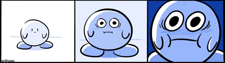 Kirby gets scared | image tagged in kirby gets scared | made w/ Imgflip meme maker