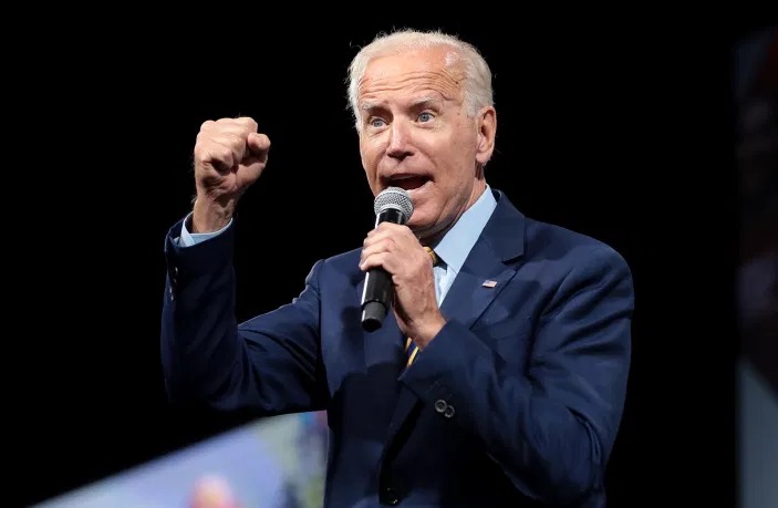 Biden microphone Blank Meme Template