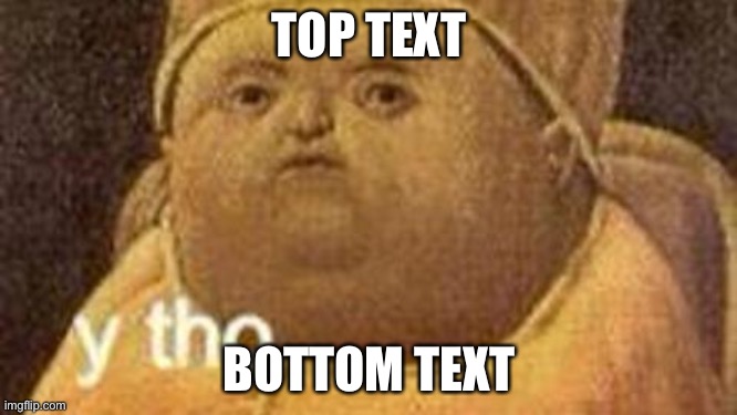 why tho | TOP TEXT; BOTTOM TEXT | image tagged in why tho | made w/ Imgflip meme maker