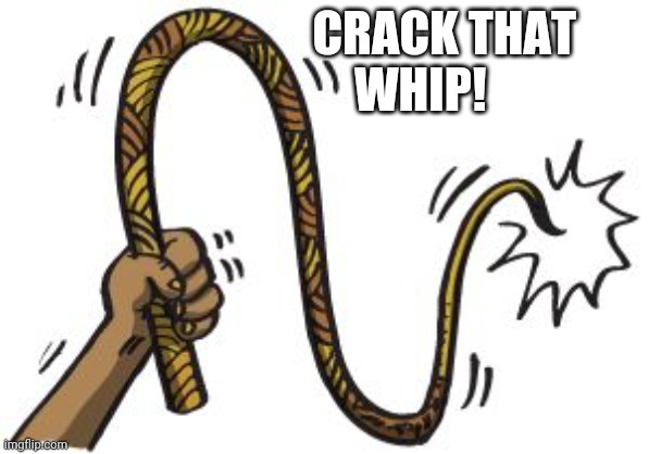 DA WHIP | CRACK THAT
                    WHIP! | image tagged in da whip | made w/ Imgflip meme maker