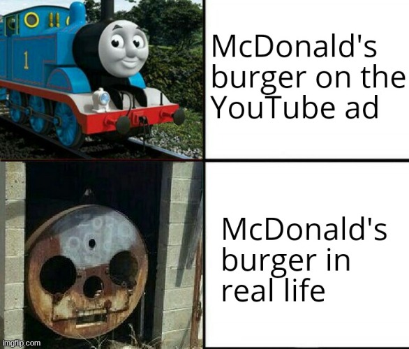 thomas the eternal suffering engine | image tagged in thomas the tank engine | made w/ Imgflip meme maker