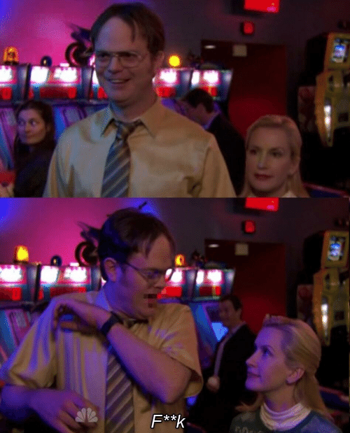 High Quality Surprised Dwight Blank Meme Template