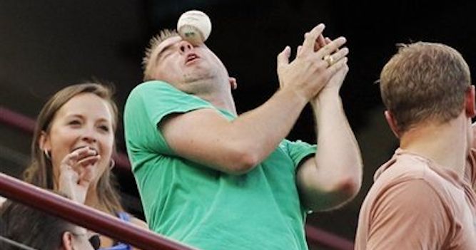 High Quality Baseball in face Blank Meme Template