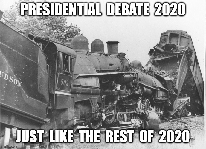 Presidential Debate 2020 | PRESIDENTIAL  DEBATE  2020; JUST  LIKE  THE  REST  OF  2020 | image tagged in presidential debate | made w/ Imgflip meme maker