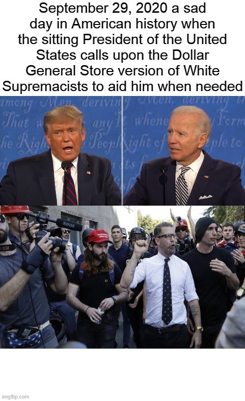 Trump Calling Aid From Dollar General Version White Supremacist | image tagged in trump calling aid from dollar general version white supremacist | made w/ Imgflip meme maker