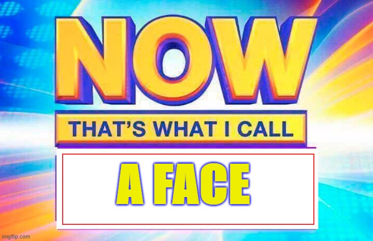 Now That’s What I Call | A FACE | image tagged in now that s what i call | made w/ Imgflip meme maker