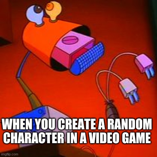 mish mash | WHEN YOU CREATE A RANDOM CHARACTER IN A VIDEO GAME | image tagged in mish mash,random,game,character | made w/ Imgflip meme maker