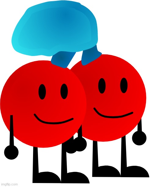 Double Cherries (an oc that was a given to me in scratch) | made w/ Imgflip meme maker