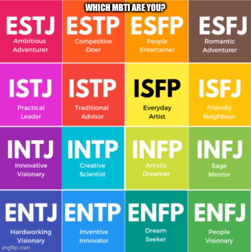 I’m an INFP with a tad of ENFP in there | WHICH MBTI ARE YOU? | made w/ Imgflip meme maker