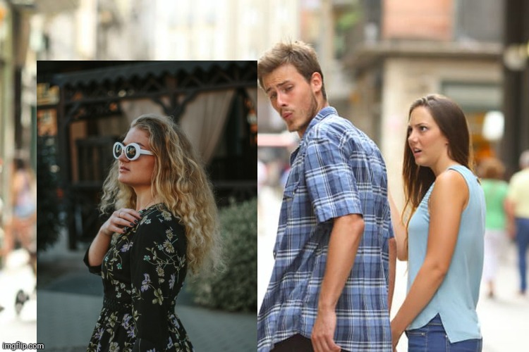 Distracted Boyfriend Meme | image tagged in memes,distracted boyfriend | made w/ Imgflip meme maker