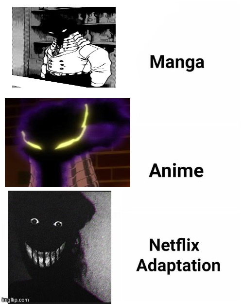 This is extremely cursed | image tagged in netflix adaptation,my hero academia,bnha,mha | made w/ Imgflip meme maker
